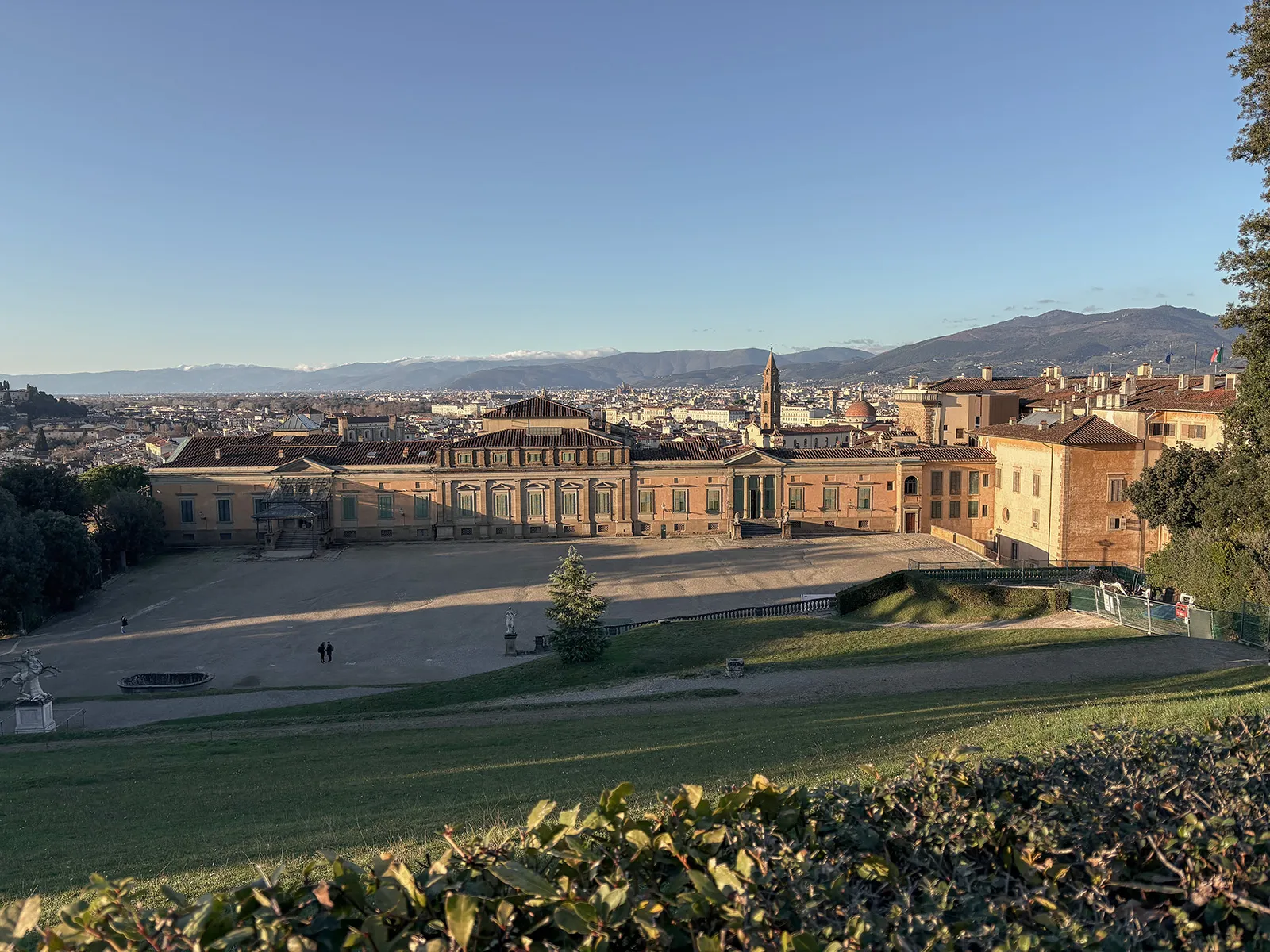Vista dos jardins de Boboli com Firenze ao fundo