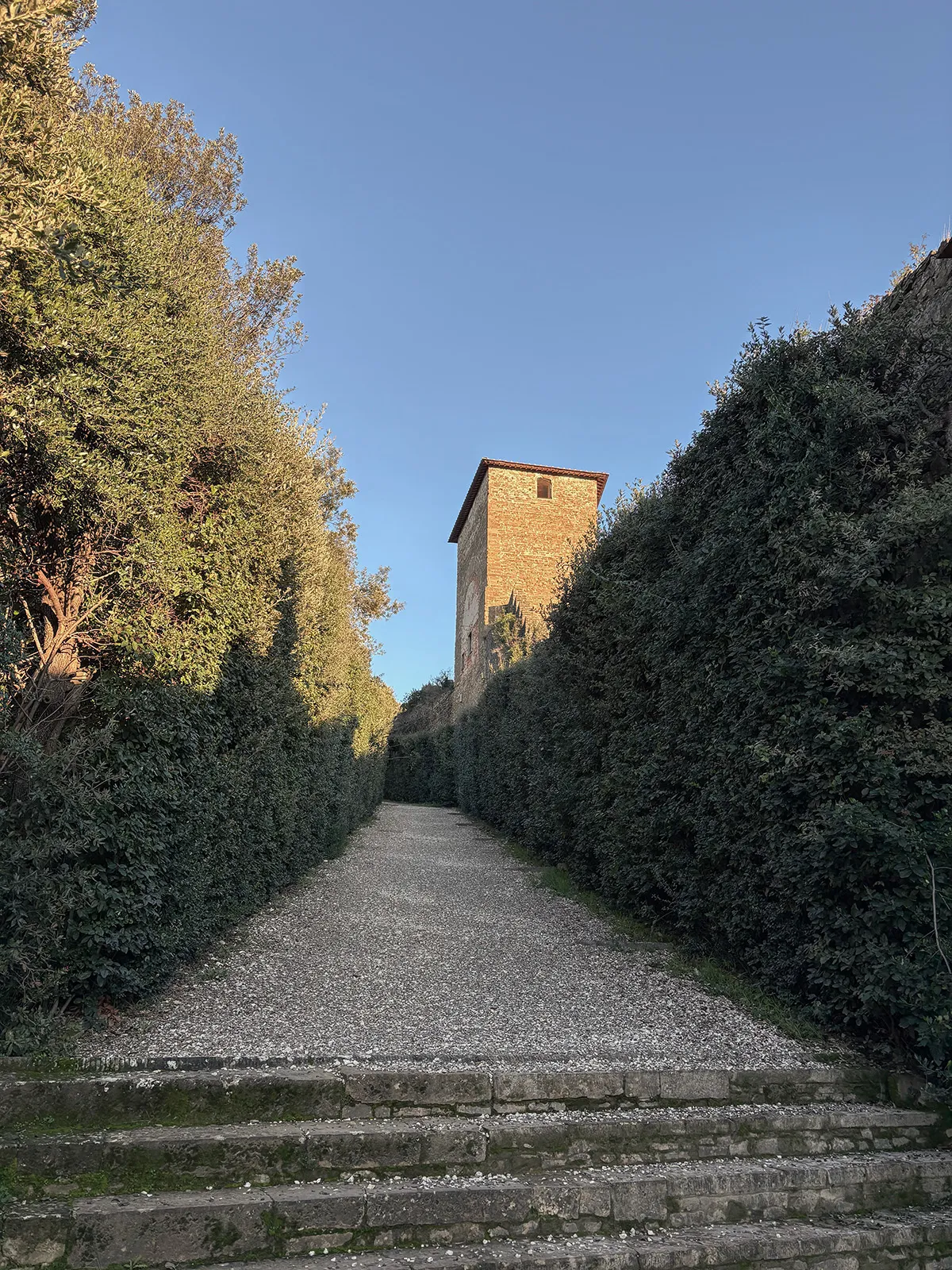 Caminhos e perspectivas dos jardins de Boboli